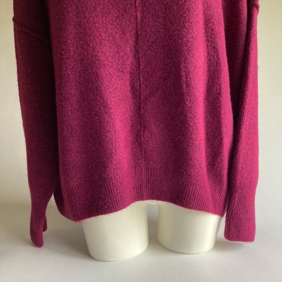New Vince Camuto Burgundy Polyester Acrylic Crew Neck Pullover size XXL - Picture 8 of 12